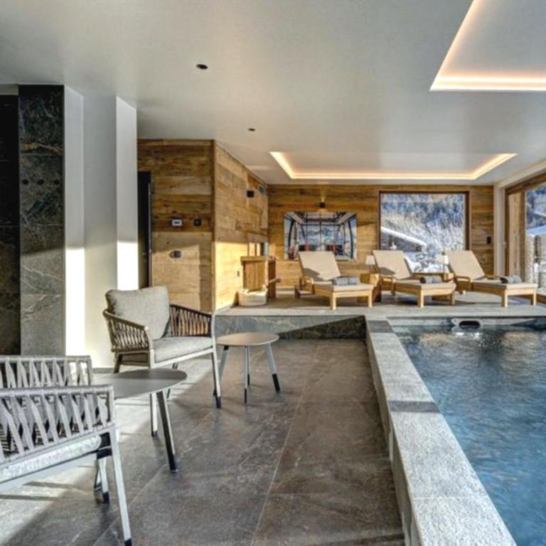 Chalet Juliette Pool Sauna Mountain Views - Chalet - 14