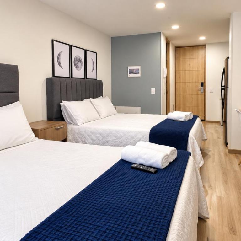 Refugio Familiar dos camas grandes Bogotá Downtown - Apartamento de 1 dormitorio - 1