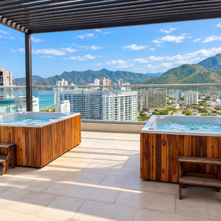 Apartamento en Salguero Sunset Vista al Mar, Piscina, Jacuzzi - Piso 15 - Apartamento de 2 dormitorios con balcón y vistas al mar - 12