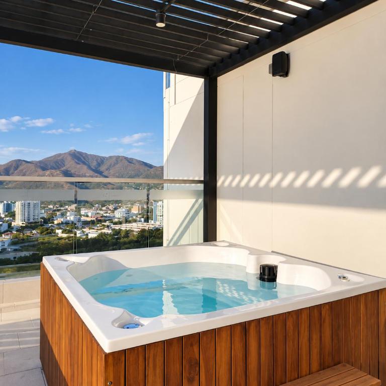 Apartamento en Salguero Sunset Vista al Mar, Piscina, Jacuzzi - Piso 15 - Apartamento de 2 dormitorios con balcón y vistas al mar - 11
