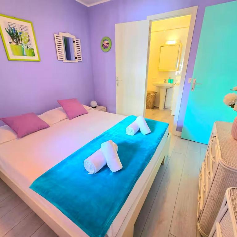 Maison Mirella - Vista mare e aria condizionata a Menton - Appartement 1 Chambre - 9