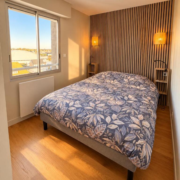 ABACA - Escapade lumineuse avec aperçu mer et parking privé - Apartment mit 2 Schlafzimmern, einem Balkon und Meerblick - 18