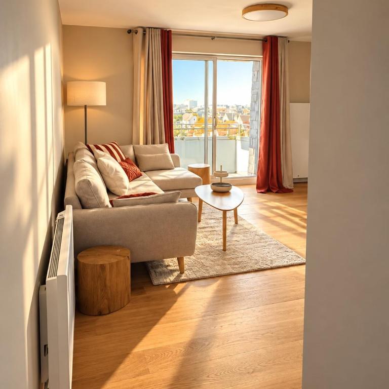 ABACA - Escapade lumineuse avec aperçu mer et parking privé - Apartment mit 2 Schlafzimmern, einem Balkon und Meerblick - 6
