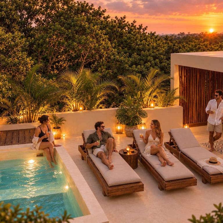 Elegant boho Tulum villa 3 pools and jacuzzi - Maison de Vacances - 1