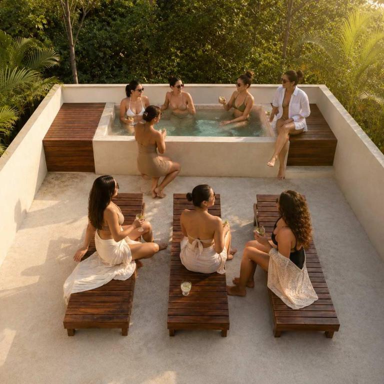 Elegant boho Tulum villa 3 pools and jacuzzi - Maison de Vacances - 5