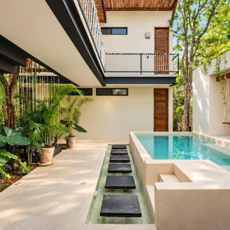 Elegant boho Tulum villa 3 pools and jacuzzi - Maison de Vacances - 13