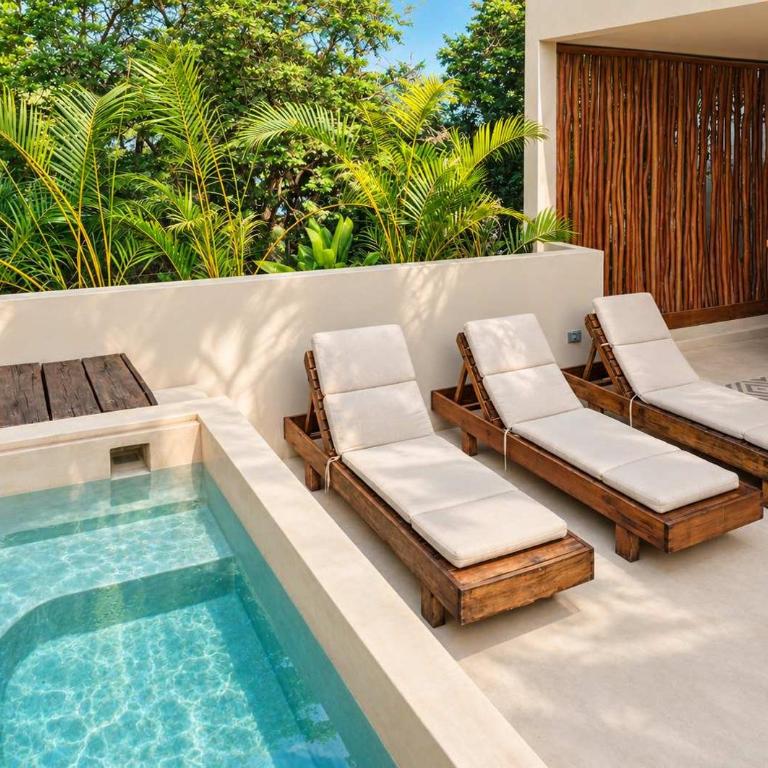 Elegant boho Tulum villa 3 pools and jacuzzi - Maison de Vacances - 23