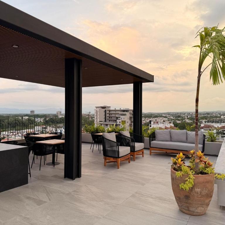 Loft moderno versalles rooftop & Infinity pool - One-Bedroom Apartment - 5