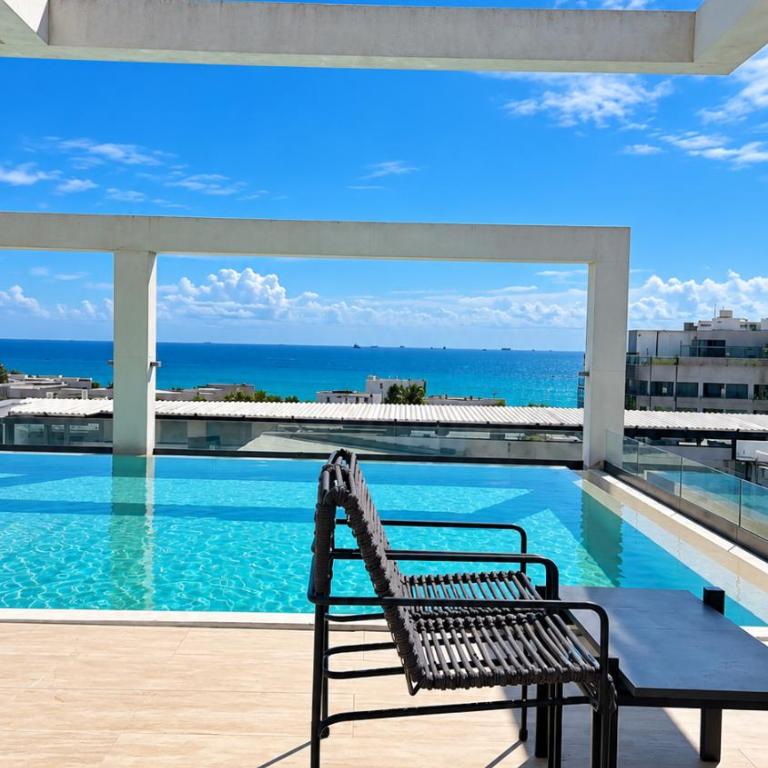 Luxury Condo for 4 Rooftop Pool Near 5th Ave playa de carmen - Apartment mit 1 Schlafzimmer - 4