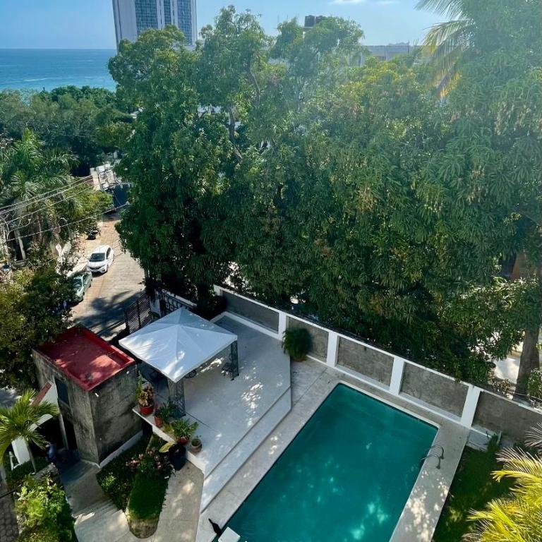 Costera, depa hasta 9 personas con vista al mar, alberca, terraza y aire acondicionado - Apartment mit 3 Schlafzimmern - 1