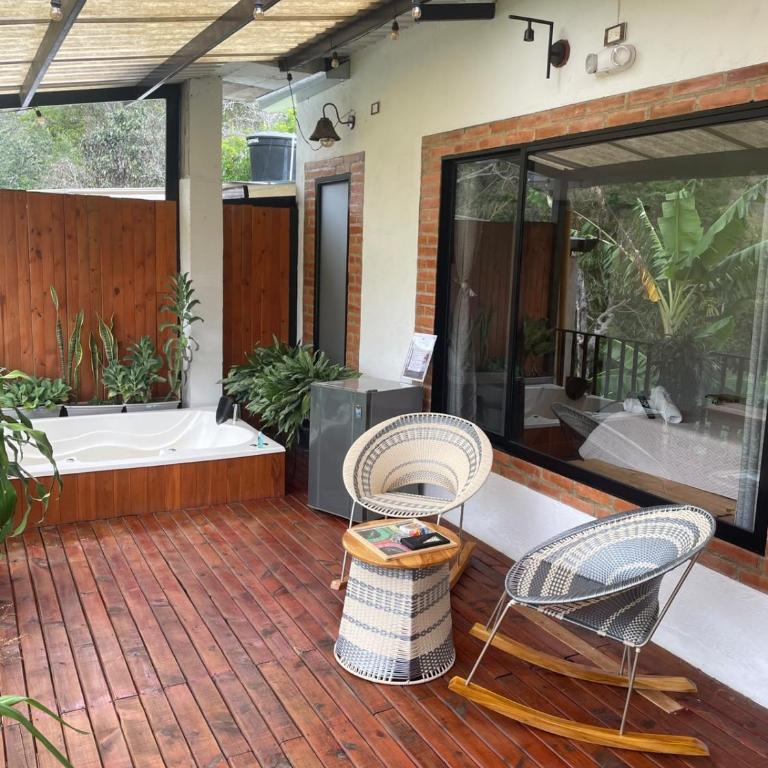Villa Milú Refugio boutique - Habitación Doble Deluxe con bañera de hidromasaje - 1 o 2 camas - 12