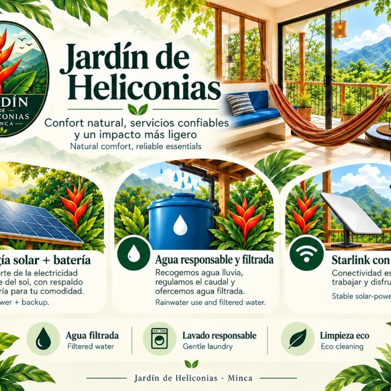 Jardín de Heliconias - Eco apartment in Minca - Apartamento Deluxe de 1 dormitorio con vistas al jardín - 21