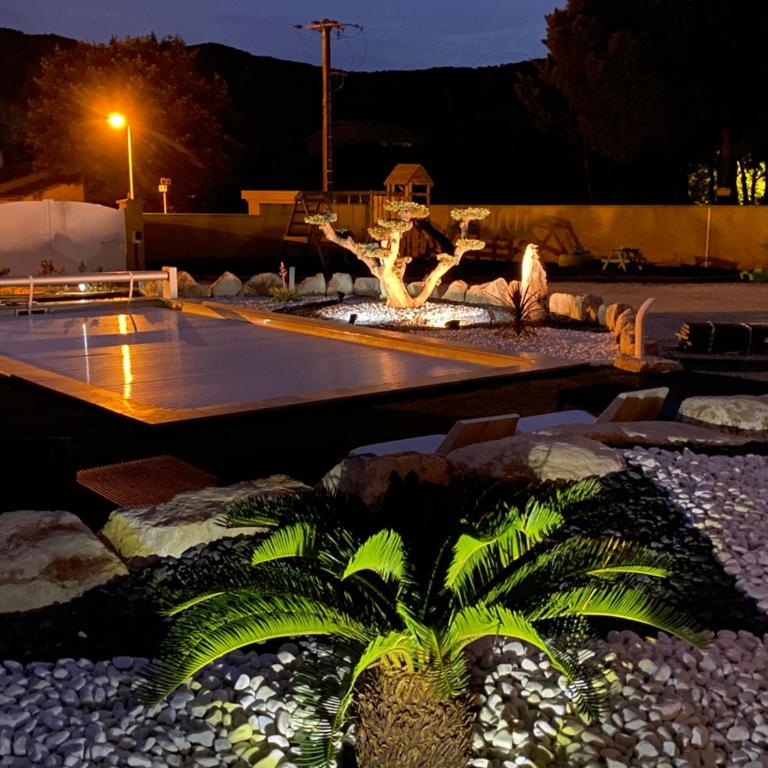 L'Oasis Ardéchois - Three-Bedroom Villa - 36