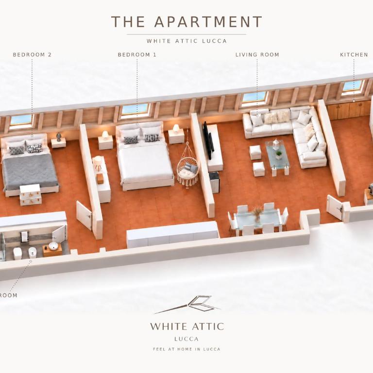 White Attic Lucca - Two-Bedroom Apartment - 2