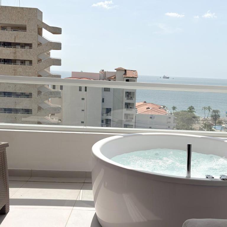 Apto Deluxe , 2 habitaciones, 83m2 , frente al mar , Santa Marta - One-Bedroom Apartment - 1
