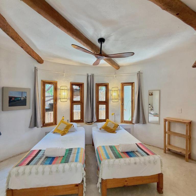 Private house with salt water pool - Casa privada con piscina salada-Casa Cacahuate Holbox - Haus mit 2 Schlafzimmern - 16