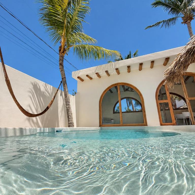 Private house with salt water pool - Casa privada con piscina salada-Casa Cacahuate Holbox - Haus mit 2 Schlafzimmern - 38
