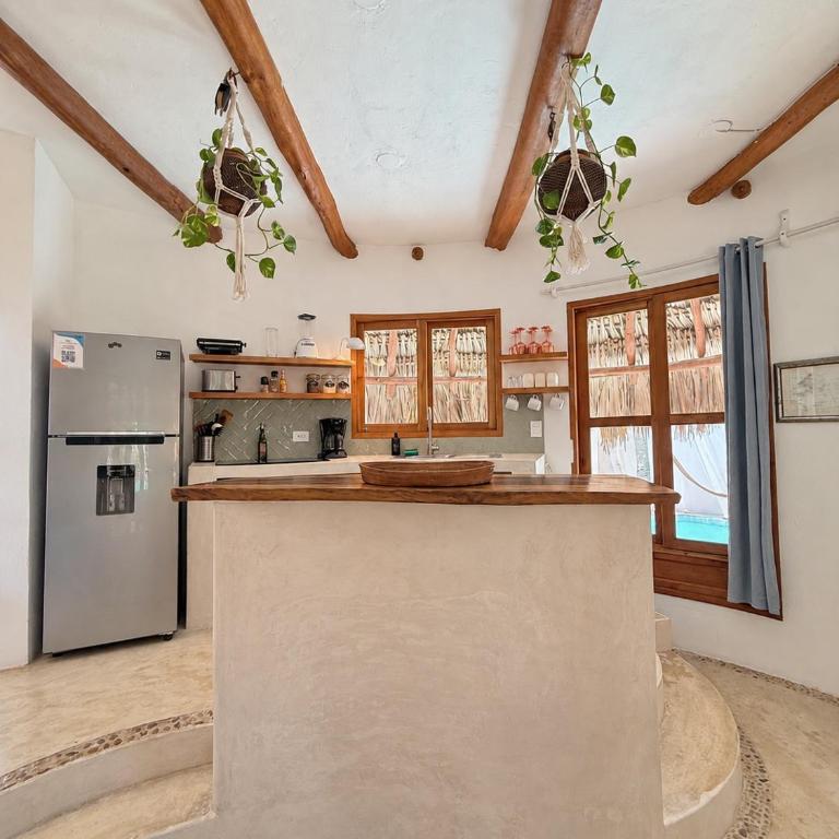 Private house with salt water pool - Casa privada con piscina salada-Casa Cacahuate Holbox - Haus mit 2 Schlafzimmern - 24