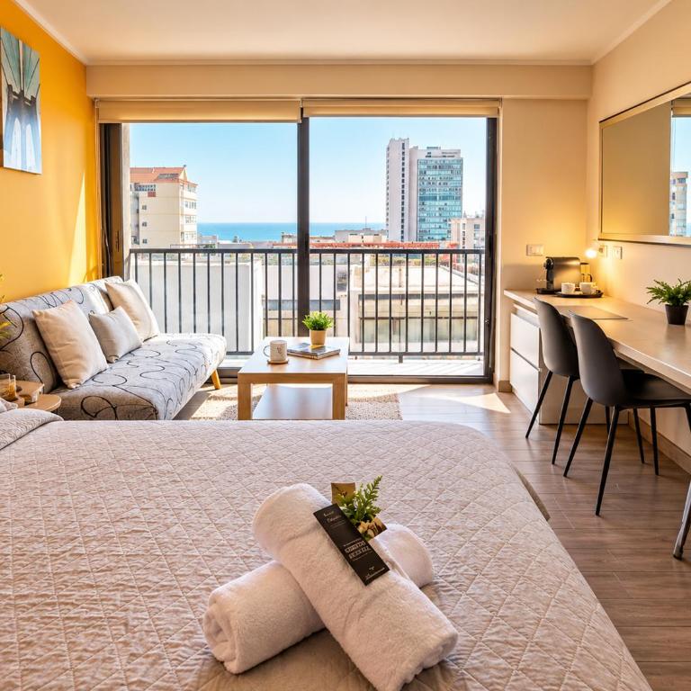 Suite Central A Pasos Del Mall con Vista hacia el mar - One-Bedroom Apartment - 5