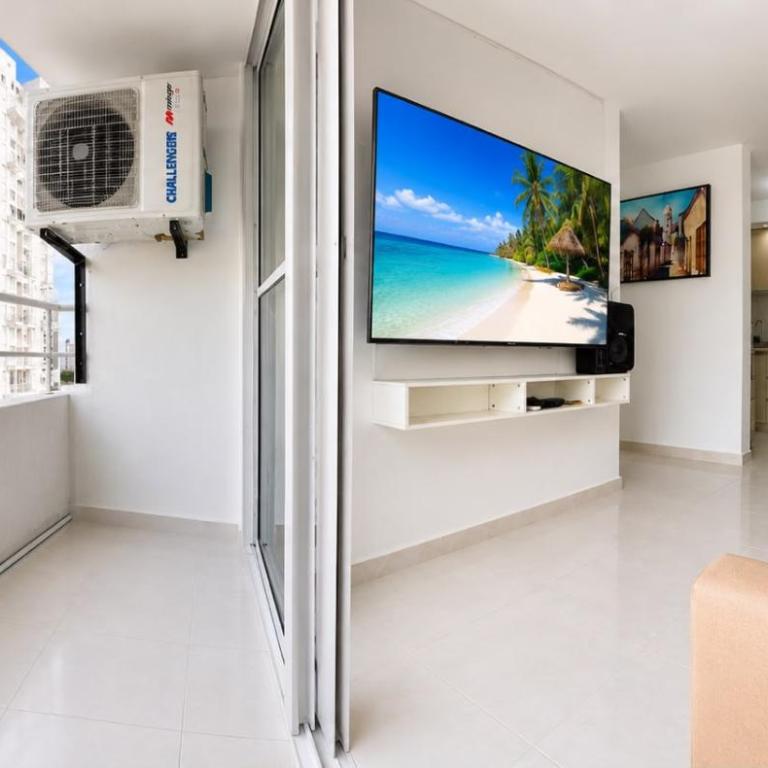 Apartamento Moderno Central cerca al Centro Historico y Playa, Balcon con Vista, Piscina, Gym, Aire Acondicionado, Lavadora, Cocina - Apartamento de 3 dormitorios - 3