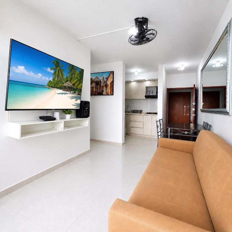 Apartamento Moderno Central cerca al Centro Historico y Playa, Balcon con Vista, Piscina, Gym, Aire Acondicionado, Lavadora, Cocina - Apartamento de 3 dormitorios - 7