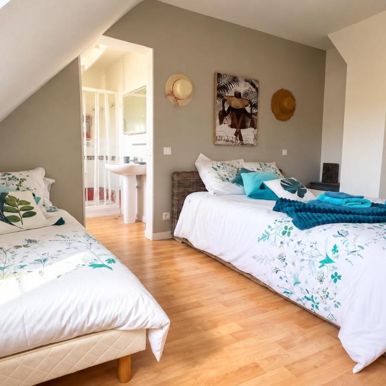 Ty'Sacha- Chambres d'hôtes, aux portes de Pornichet - Chambre Triple avec Salle de Bains Privative - 2