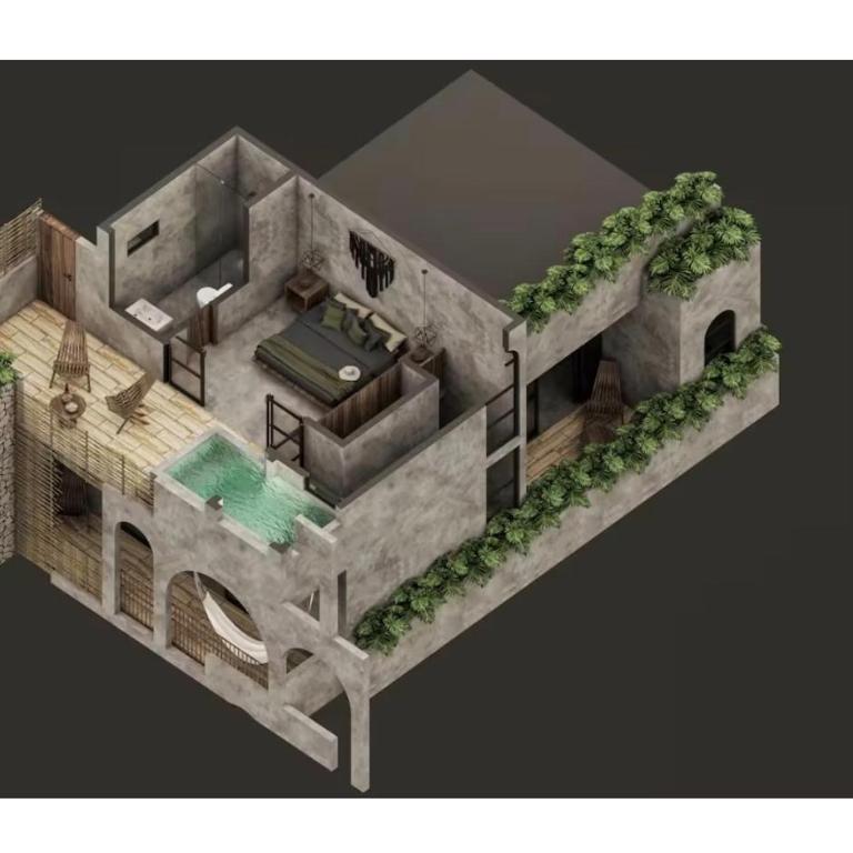 Tulum Jungle Penthouse with Private Rooftop Pool - Appartement 1 Chambre - 2