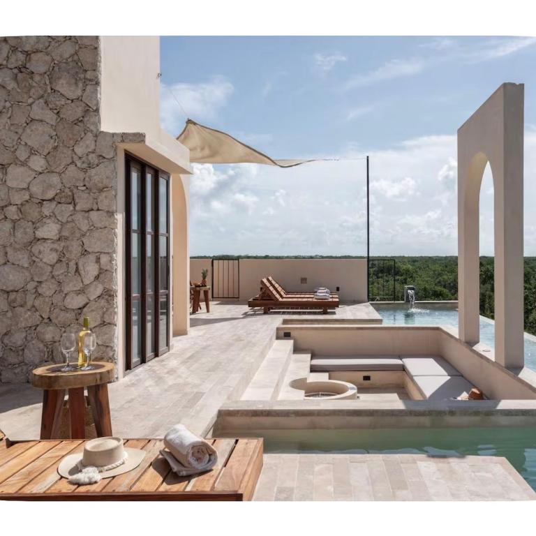 Tulum Jungle Penthouse with Private Rooftop Pool - Appartement 1 Chambre - 6