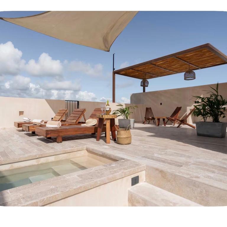 Tulum Jungle Penthouse with Private Rooftop Pool - Appartement 1 Chambre - 16