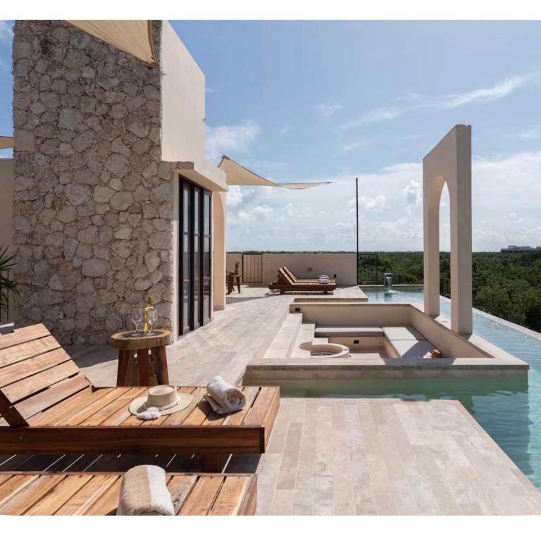 Tulum Jungle Penthouse with Private Rooftop Pool - Appartement 1 Chambre - 22