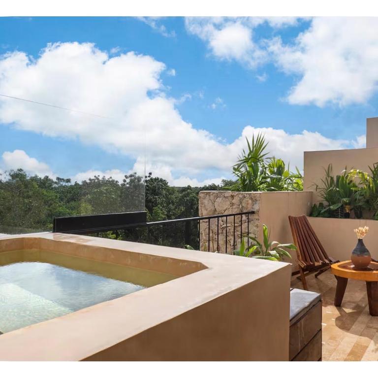 Tulum Jungle Penthouse with Private Rooftop Pool - Appartement 1 Chambre - 31