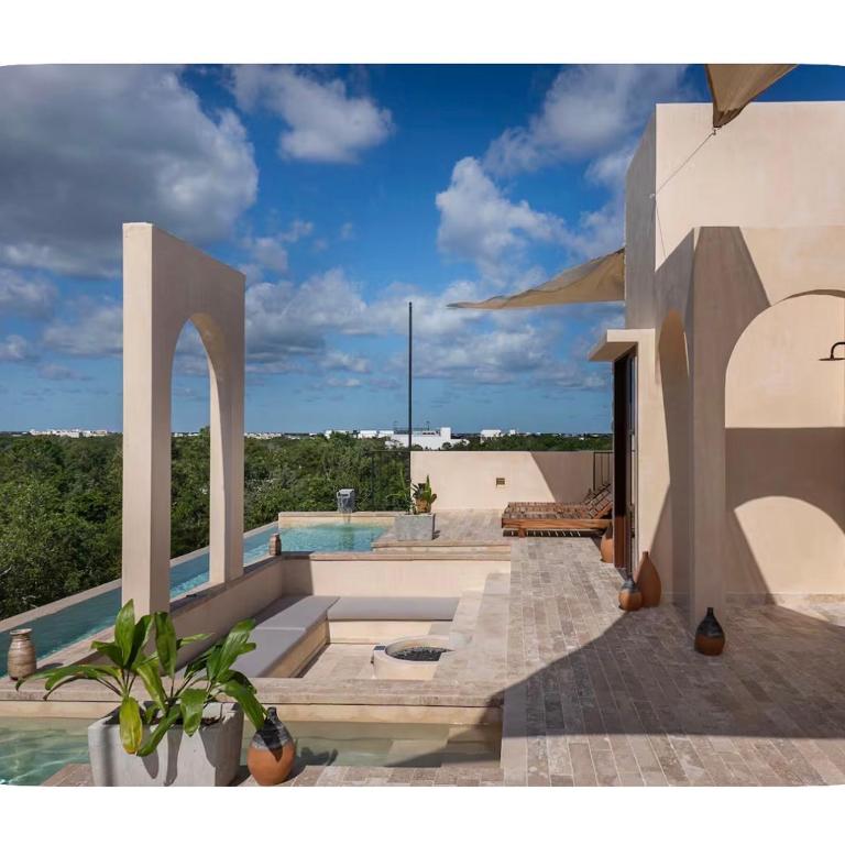 Tulum Jungle Penthouse with Private Rooftop Pool - Appartement 1 Chambre - 32