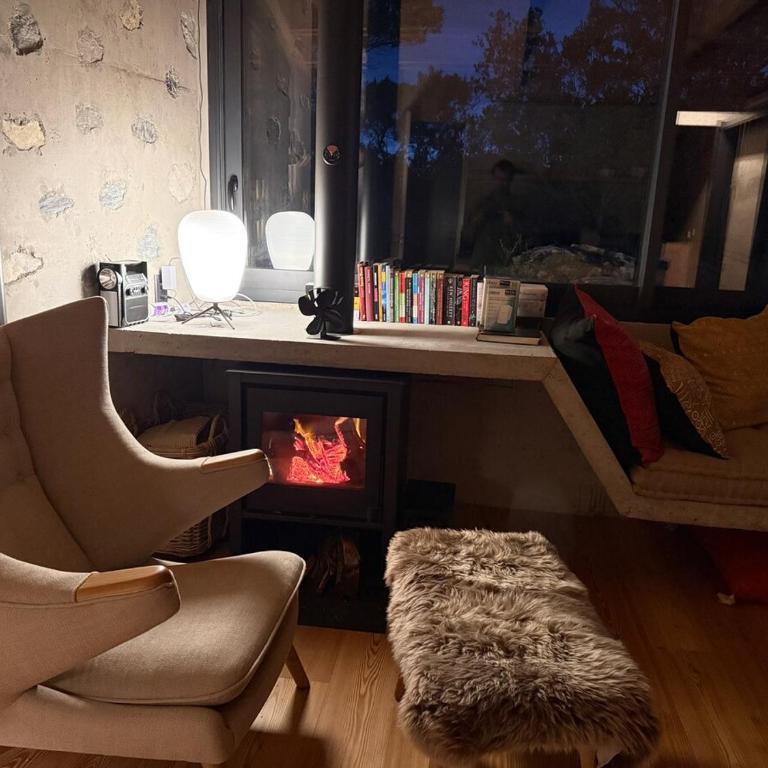 Confortable Forest Retreat Sauna Pool Fireplace - Villa de 1 dormitorio - 34