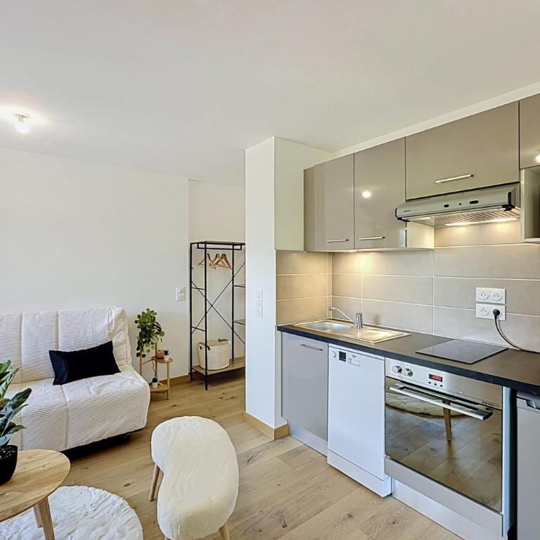 Cosy Studio with Balcony & Mont-Blanc View - Monolocale - 8