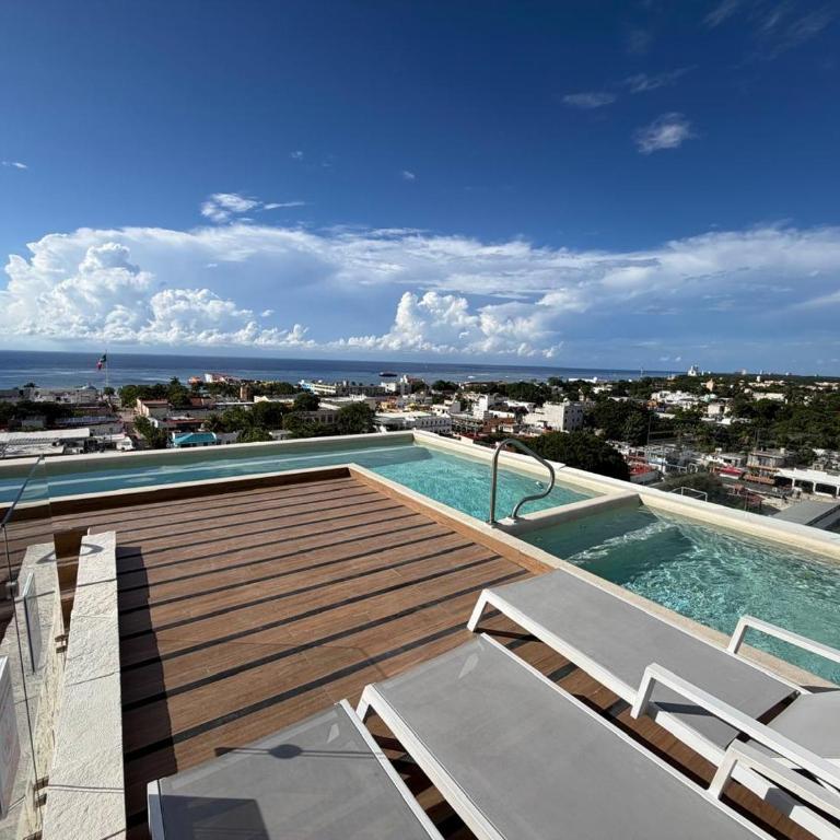 Stylish apartment with pool and gym in Cozumel - Appartement 1 Chambre - 1