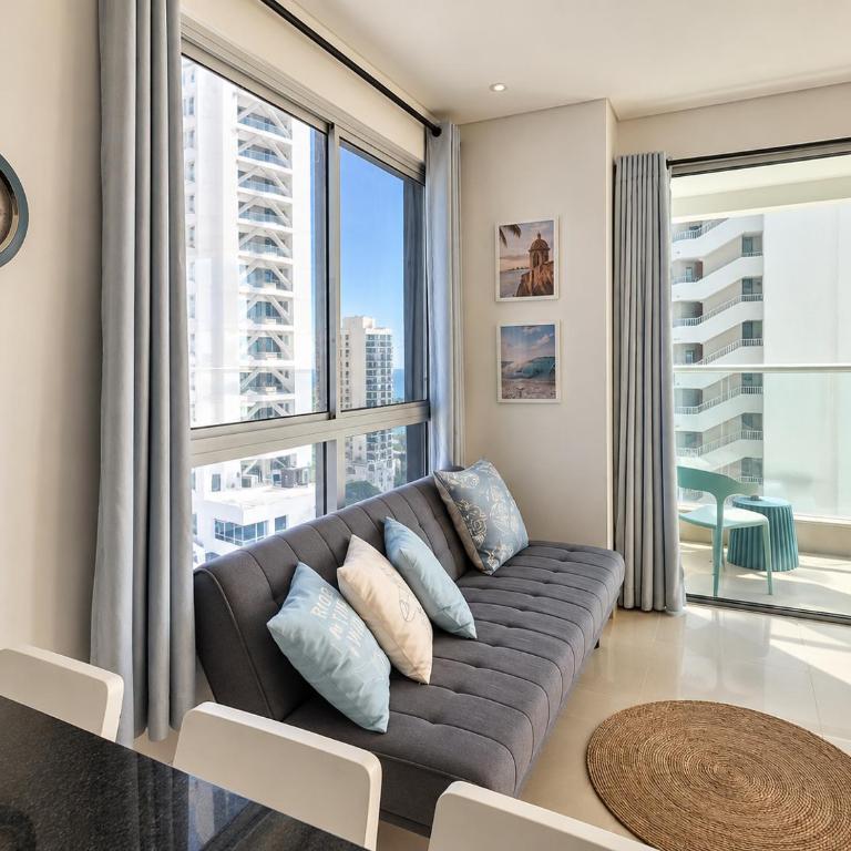 Murano Elite Bocagrande - vista al mar y piscina panoramica piso 40 - Apartamento Deluxe de 1 dormitorio con vistas al océano - 11