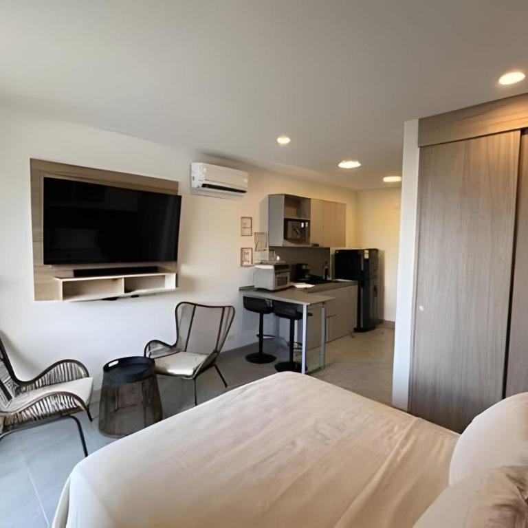 Apartamento con brisa, playa, arena y restaurante - Apartamento de 1 dormitorio - 2