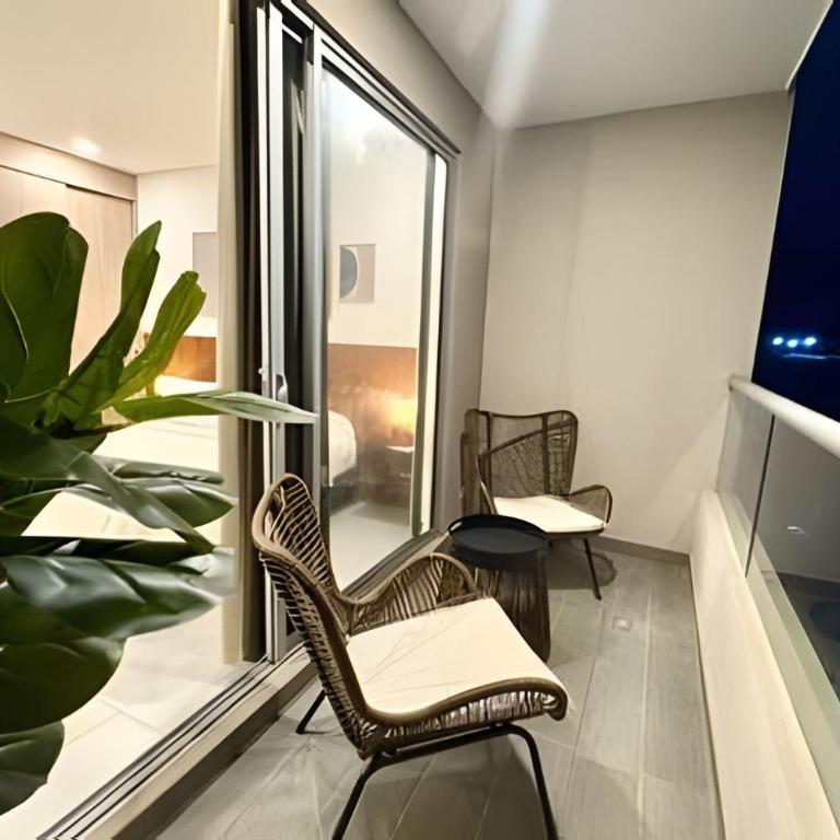 Apartamento con brisa, playa, arena y restaurante - Apartamento de 1 dormitorio - 20