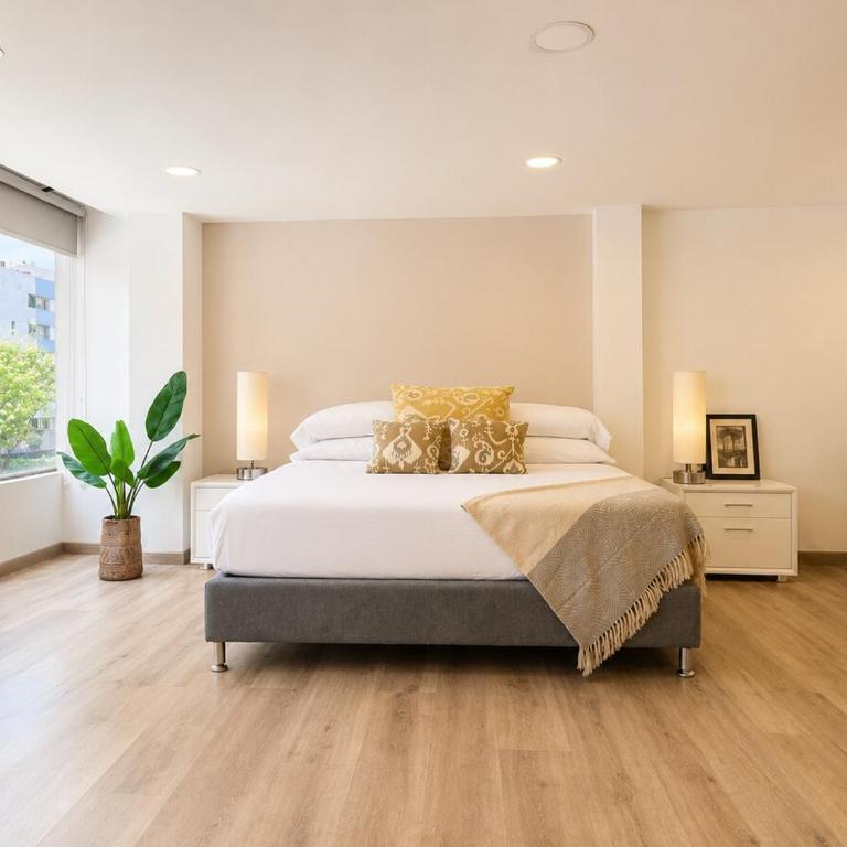 Bright King Studio ,Two blocks from Parque 93 - Estudio Deluxe con cama grande - 9