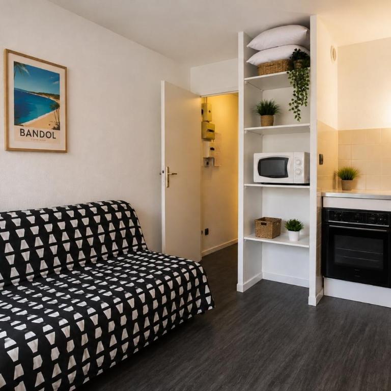Le Petit Favière, Plage & Balcon - Studio mit Balkon - 12