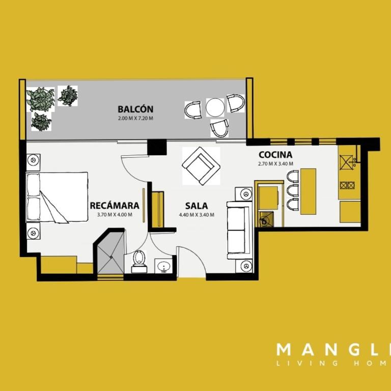 Mangle 19 - Appartement 1 Chambre de Luxe - Vue sur Jardin - 4