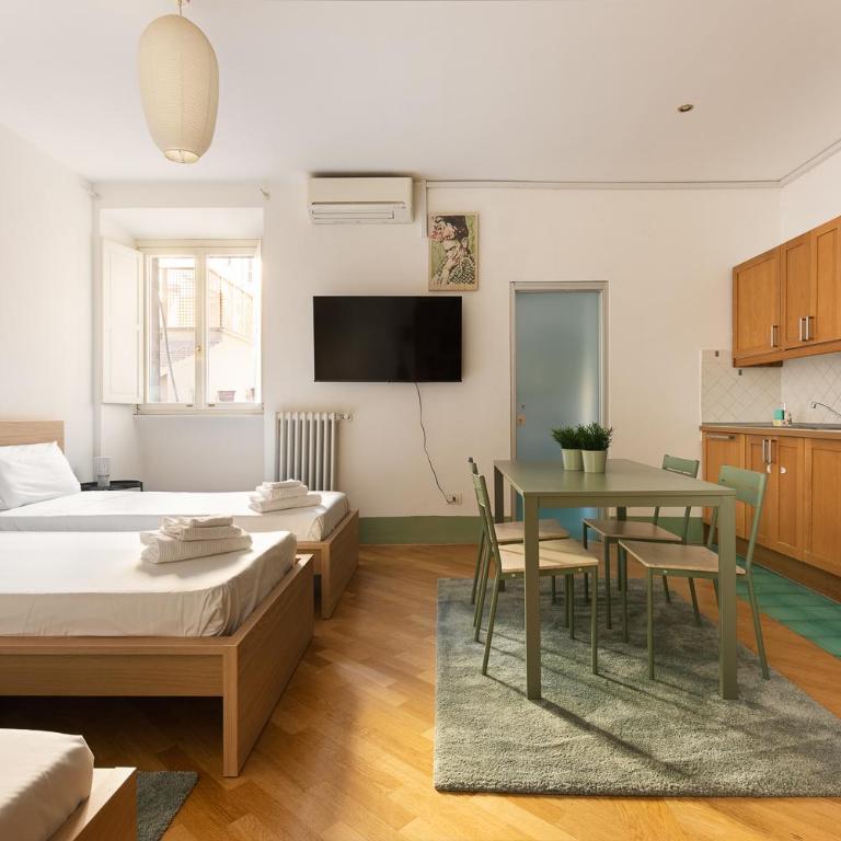 Volturno Apartments Rome Termini - Deluxe Studio mit Kingsize-Bett - 1