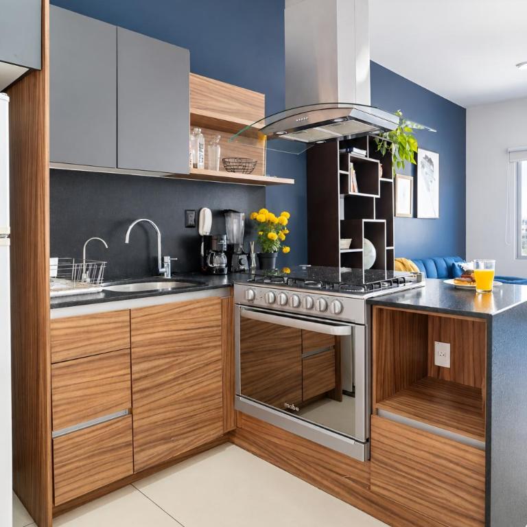 Luz, plantas y dos camas por recámara, Americana - Apartamento de 2 dormitorios - 51