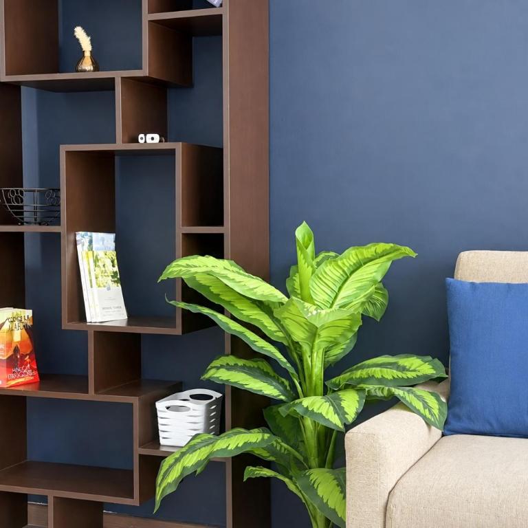 Luz, plantas y dos camas por recámara, Americana - Apartamento de 2 dormitorios - 55