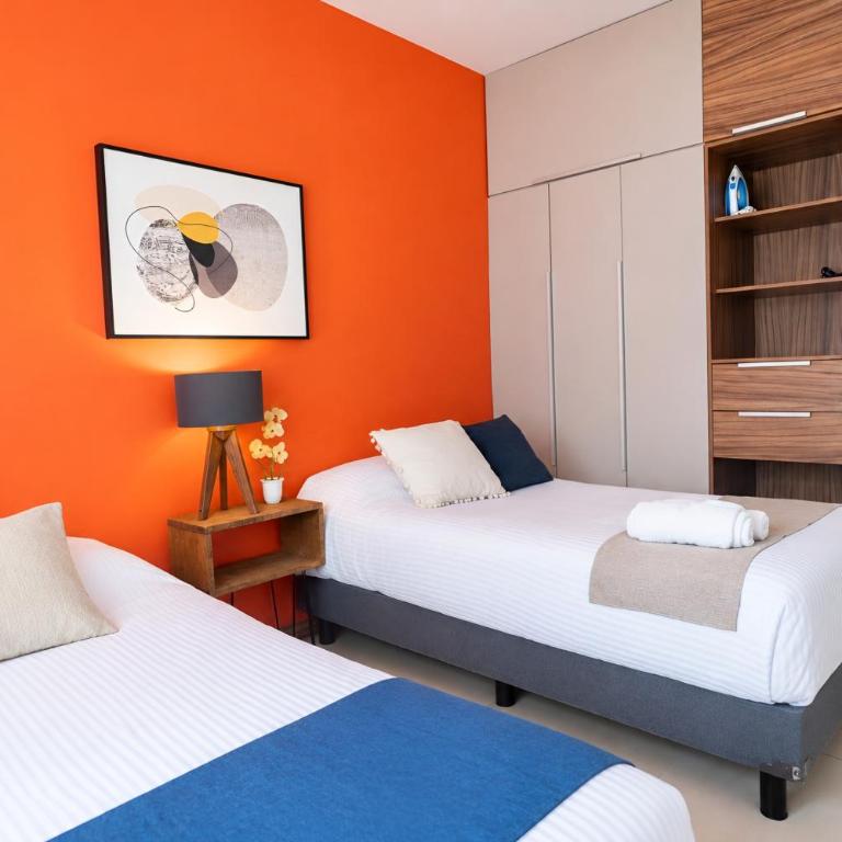 2 Rec, 4 camas, Colonia Americana, 2 baños, WiFi - Apartamento de 2 dormitorios - 64