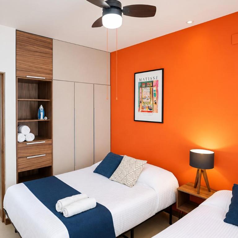 2 Rec, 4 camas, Colonia Americana, 2 baños, WiFi - Apartamento de 2 dormitorios - 77