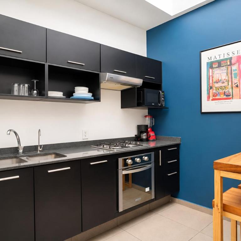 Terraza privada al skyline y 2 cajones, Americana - Two-Bedroom Apartment - 21