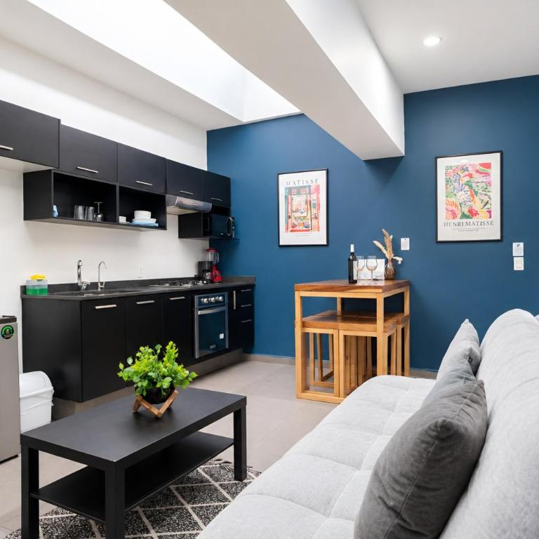 Terraza privada al skyline y 2 cajones, Americana - Two-Bedroom Apartment - 26