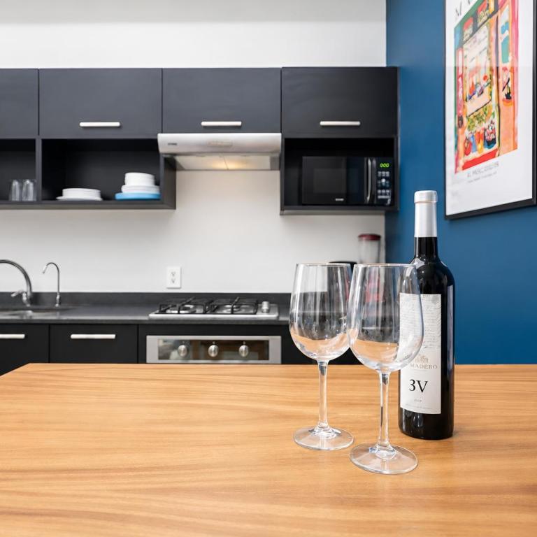 Terraza privada al skyline y 2 cajones, Americana - Two-Bedroom Apartment - 27