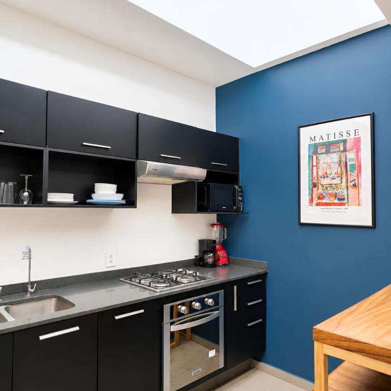 Terraza privada al skyline y 2 cajones, Americana - Two-Bedroom Apartment - 28